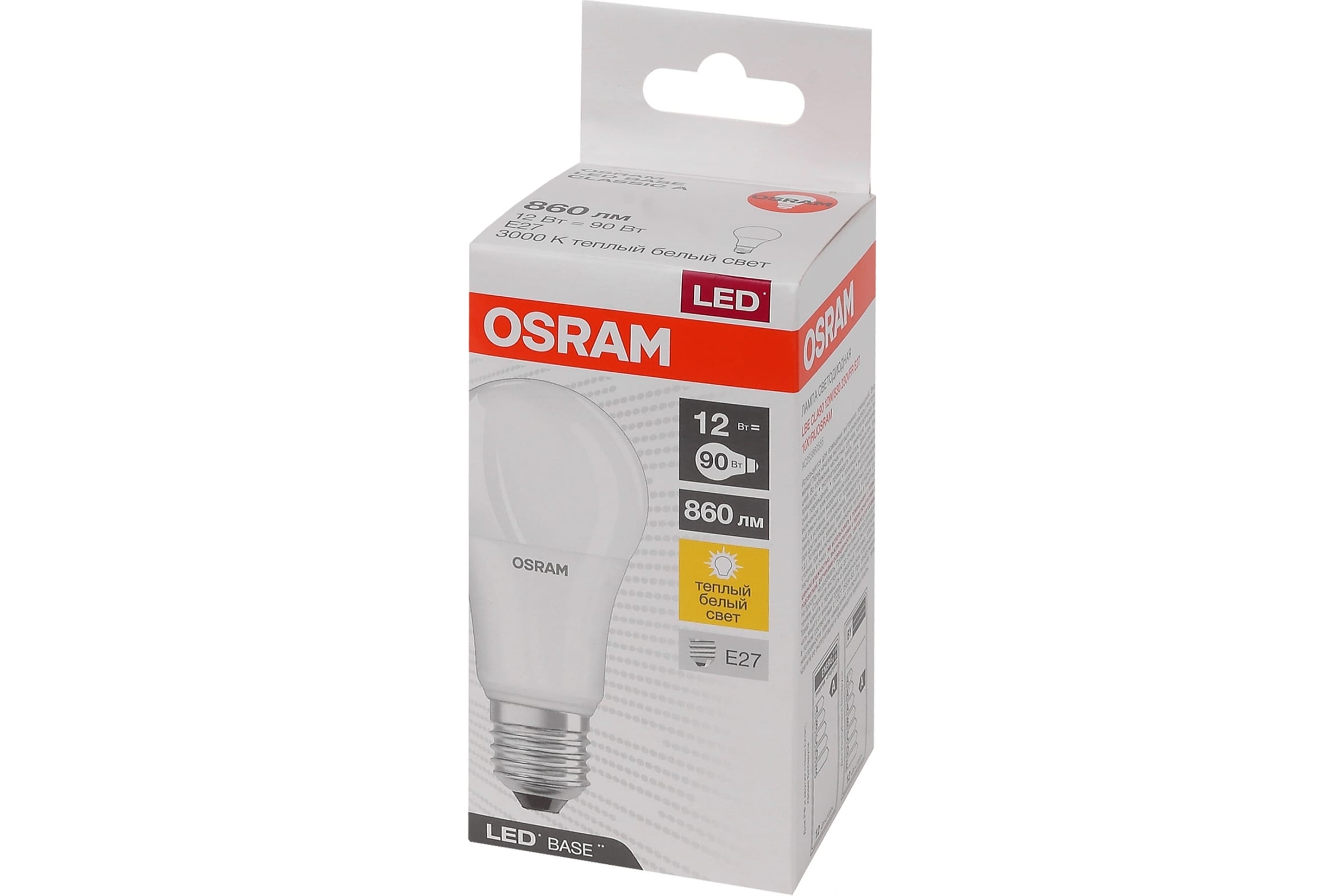 фото Osram лампа светодиодная led base classic a90 12w/830 220-240v e27 4058075527683