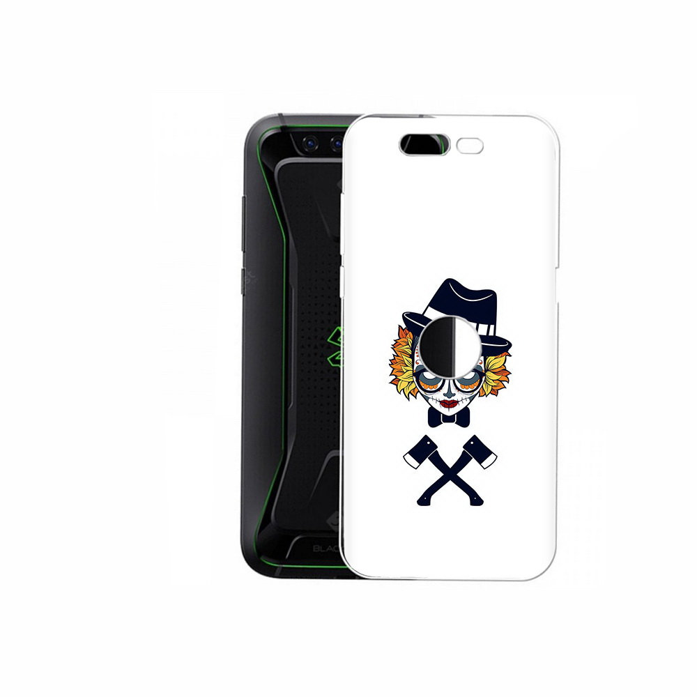 

Чехол MyPads Tocco для Xiaomi Black Shark девушка в маске с топорами рисунок, Прозрачный, Tocco