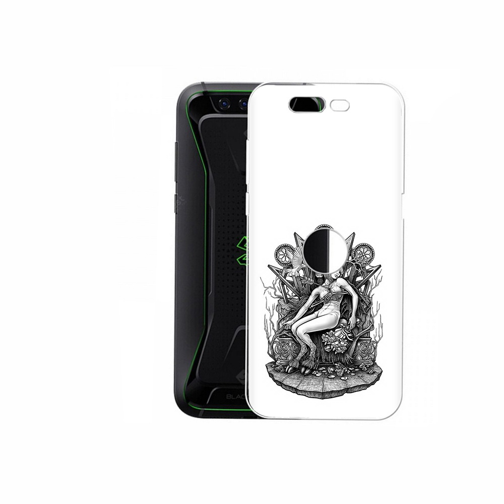 

Чехол MyPads Tocco для Xiaomi Black Shark девушка на троне (PT144492.337.309), Прозрачный, Tocco