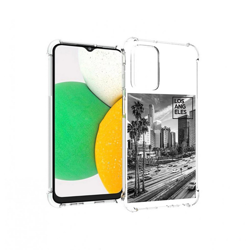 

Чехол MyPads Tocco для Samsung Galaxy A23 черно белый лос анджелес, Прозрачный, Tocco