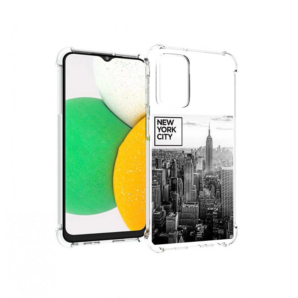 

Чехол MyPads Tocco для Samsung Galaxy A23 черно белый ньюерк, Прозрачный, Tocco