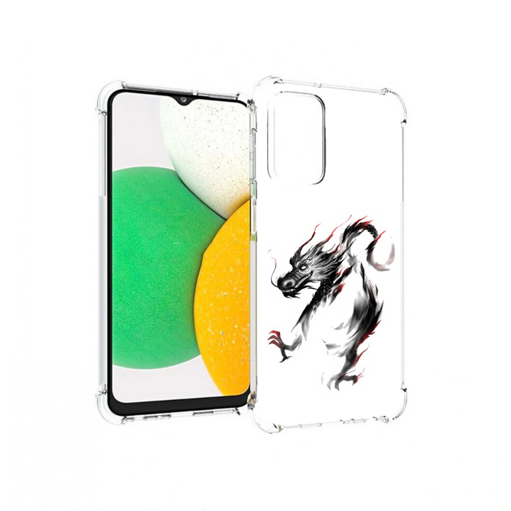 

Чехол MyPads Tocco для Samsung Galaxy A23 черный дракон, Прозрачный, Tocco
