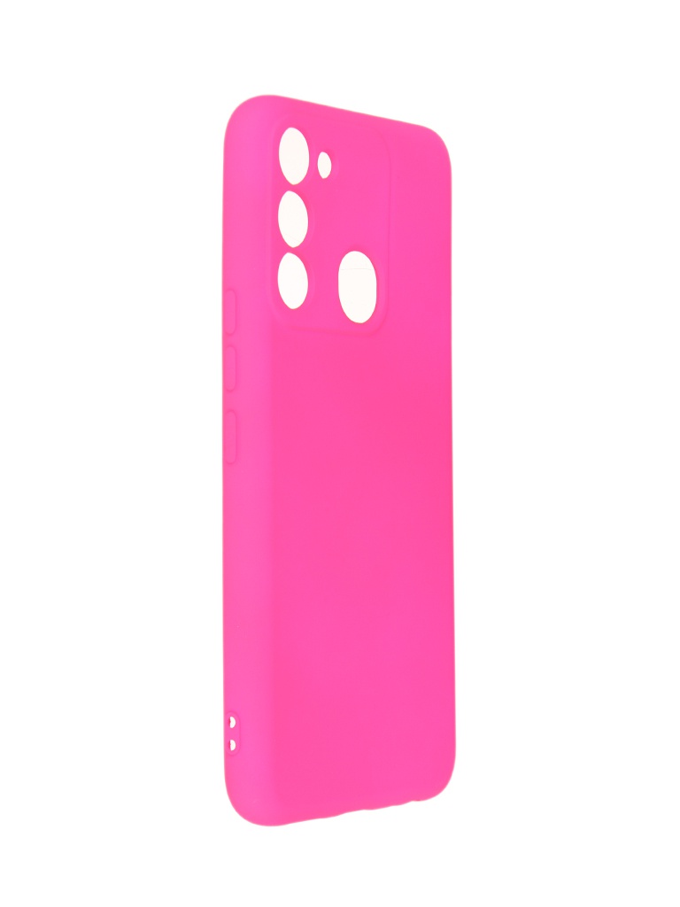 фото Чехол neypo для tecno spark 8c/spark go 2022 silicone 2.0mm bright pink nsc54466