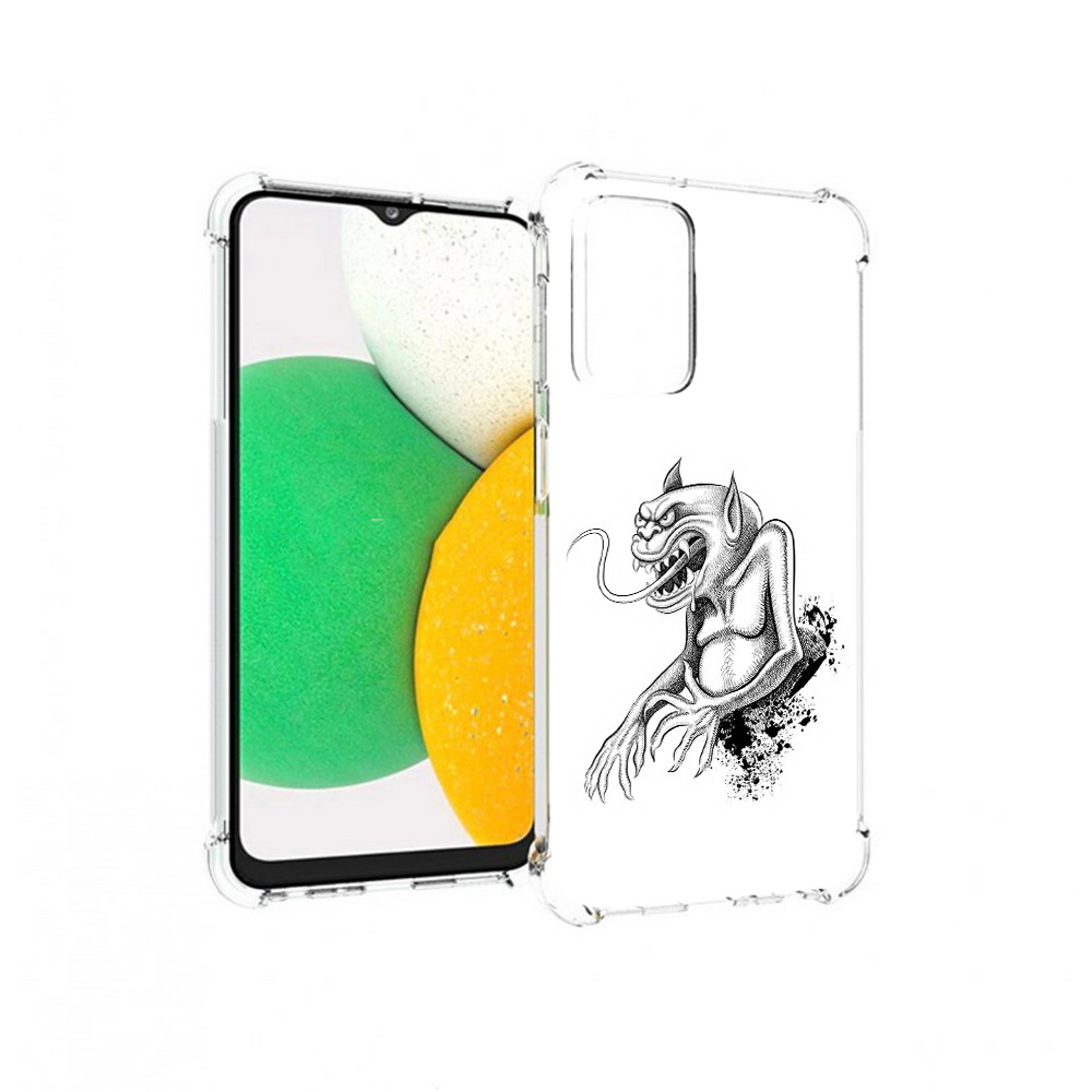 

Чехол MyPads Tocco для Samsung Galaxy A23 чорт, Прозрачный, Tocco