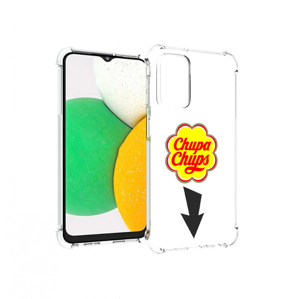 

Чехол MyPads Tocco для Samsung Galaxy A23 чупа чупс, Прозрачный, Tocco