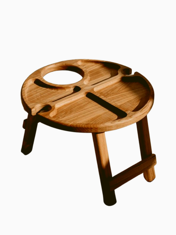 фото Складной винный сервировочный столик дуб panwork pw-wt29oak деревянная посуда