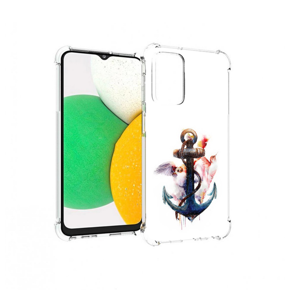 

Чехол MyPads Tocco для Samsung Galaxy A23 якорь с птицами, Прозрачный, Tocco