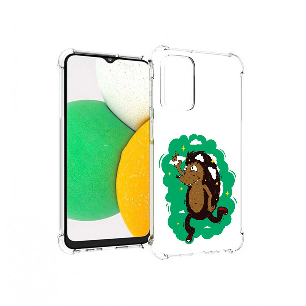 

Чехол MyPads Tocco для Samsung Galaxy A23 Ежик в облаках, Прозрачный, Tocco