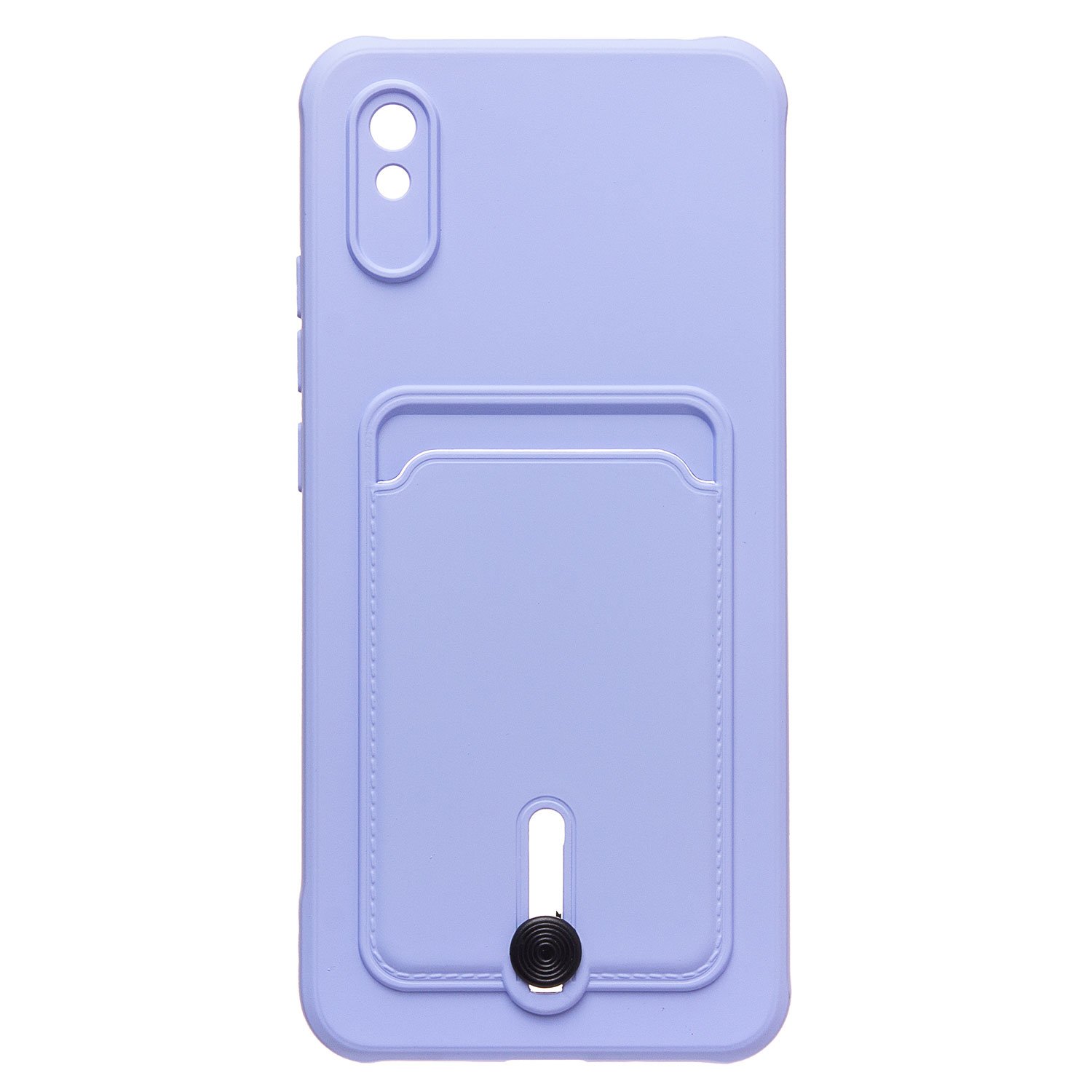 

Чехол для Xiaomi Redmi 9A силиконовый с картхолдером 4 фиолетовый