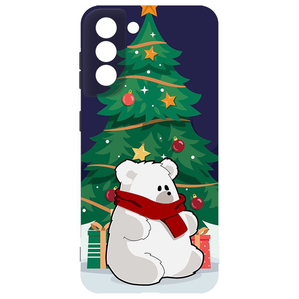

Чехол-накладка Krutoff Софт Кейс Медвежонок для Samsung Galaxy S21 FE (G990) черный