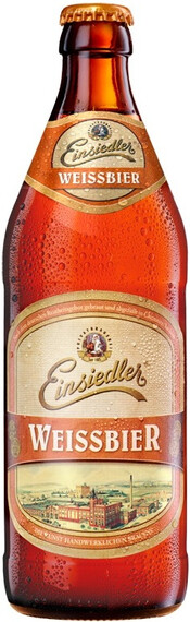 

Пиво Einsiedler Weissbier 5,2% 0,5 л, Светлое