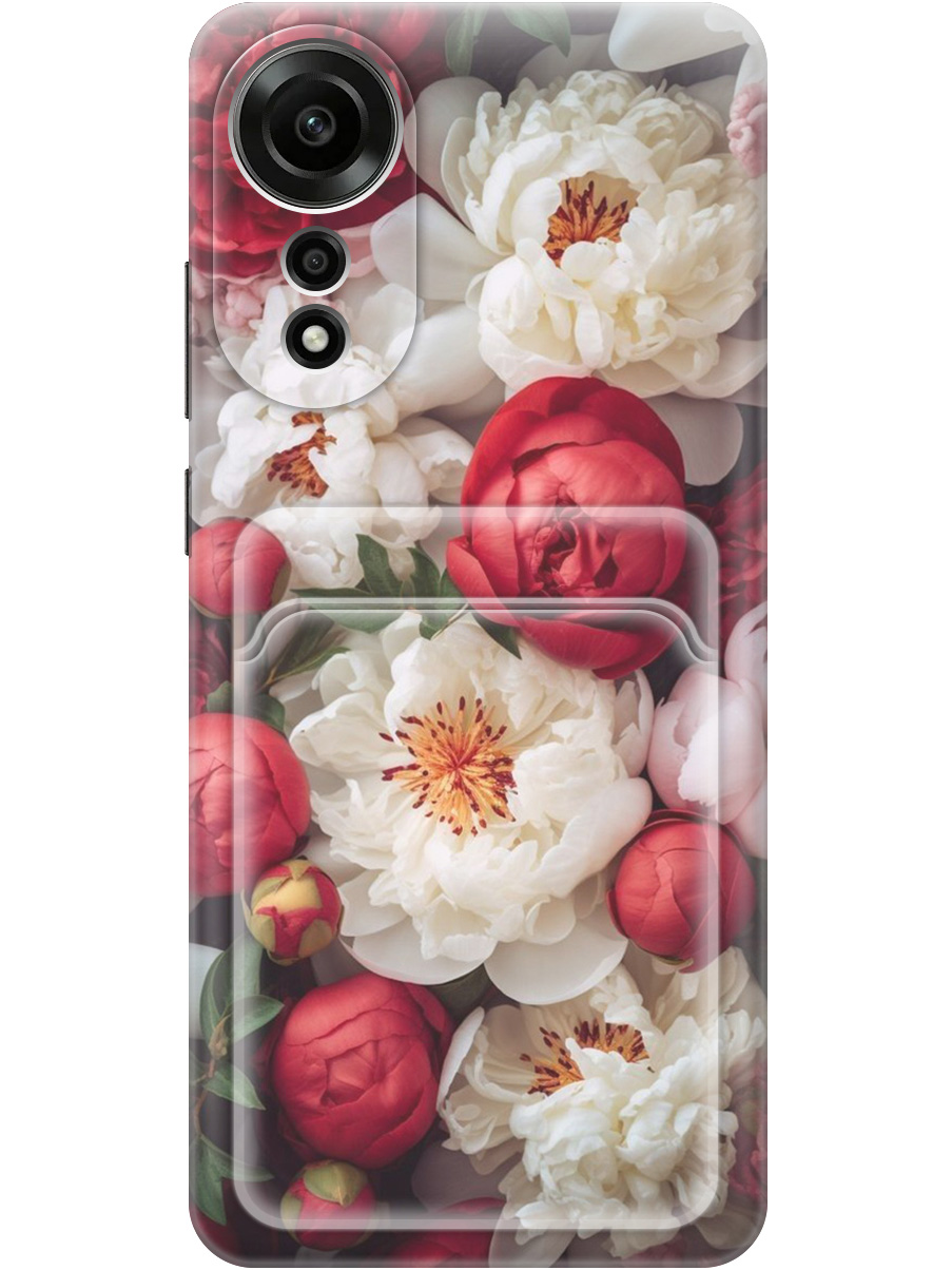 

Силиконовый чехол на Oppo A78 4G с принтом с карманом для карты прозрачный 792780, Прозрачный;белый;красный, 782629421