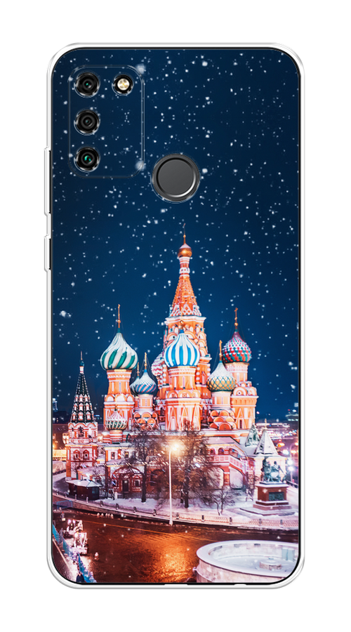 

Чехол на Honor 9A "Москва 1", Коричневый;синий;белый, 612350-1