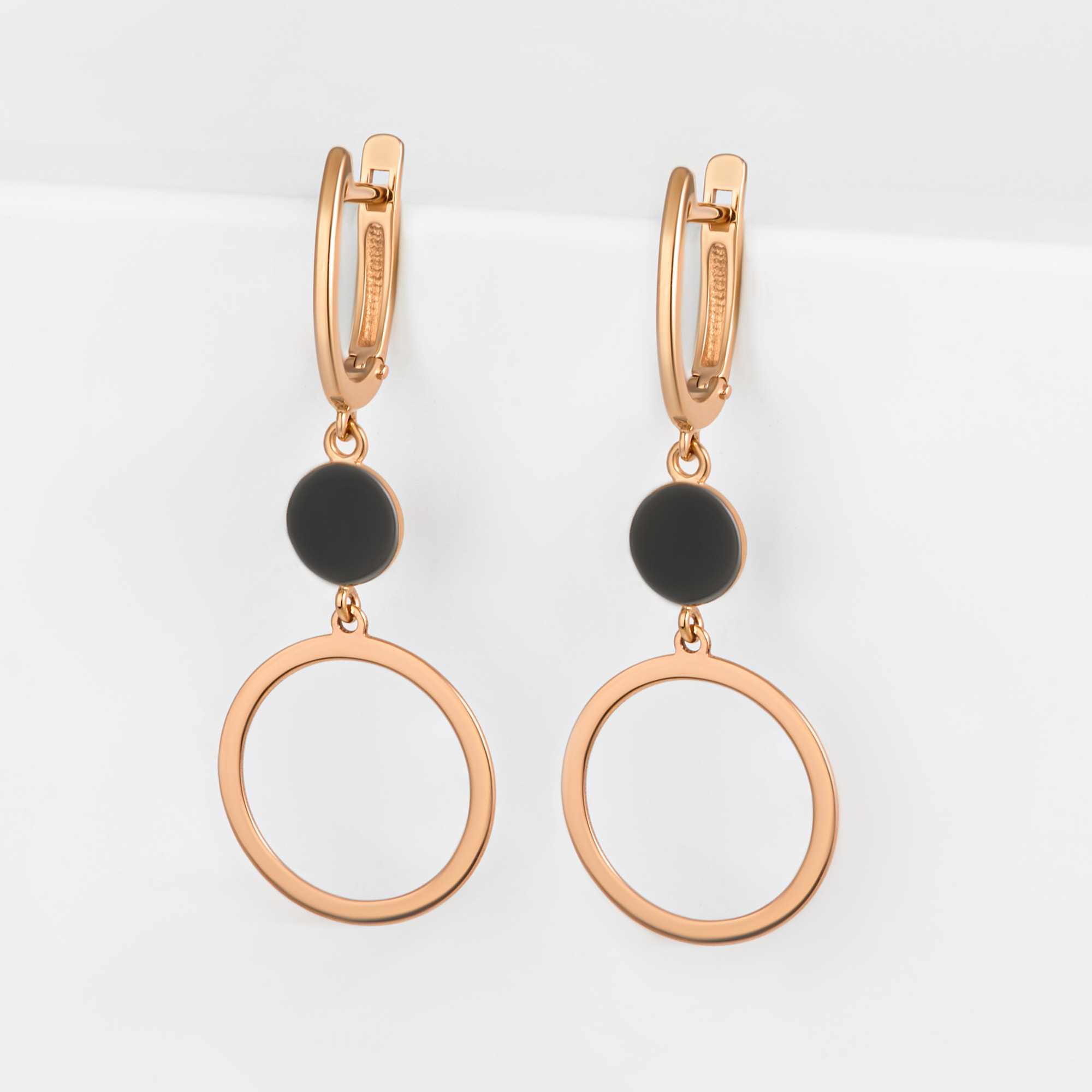 

Серьги подвески из красного золота НАШЕ ЗОЛОТО ДИ029407, ДИ029407