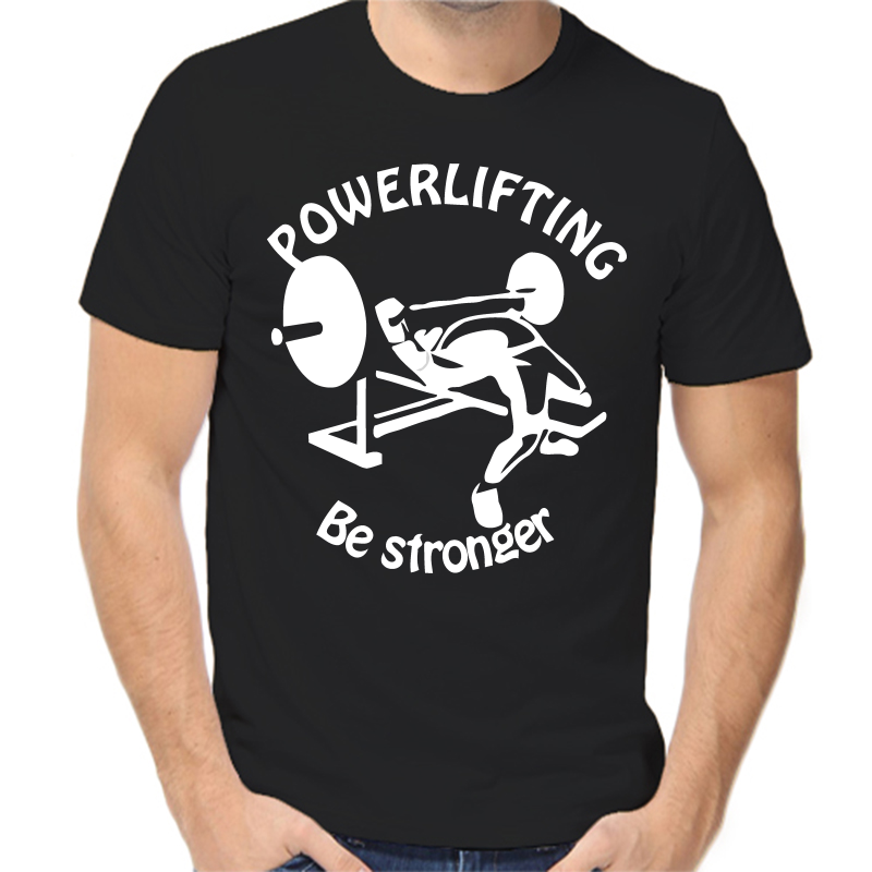 

Футболка мужская черная 42 р-р powerlifting be stronger, Черный, fm_powerlifting
