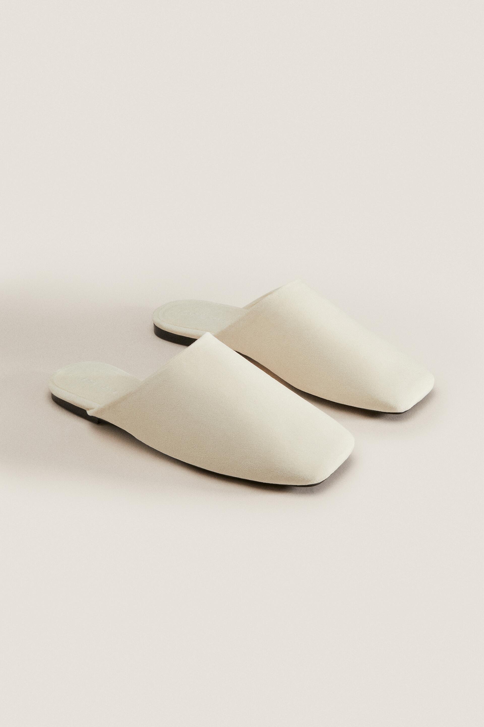 

Мюли женские ZARA 11043001 белые 36 RU (доставка из-за рубежа), 11043001