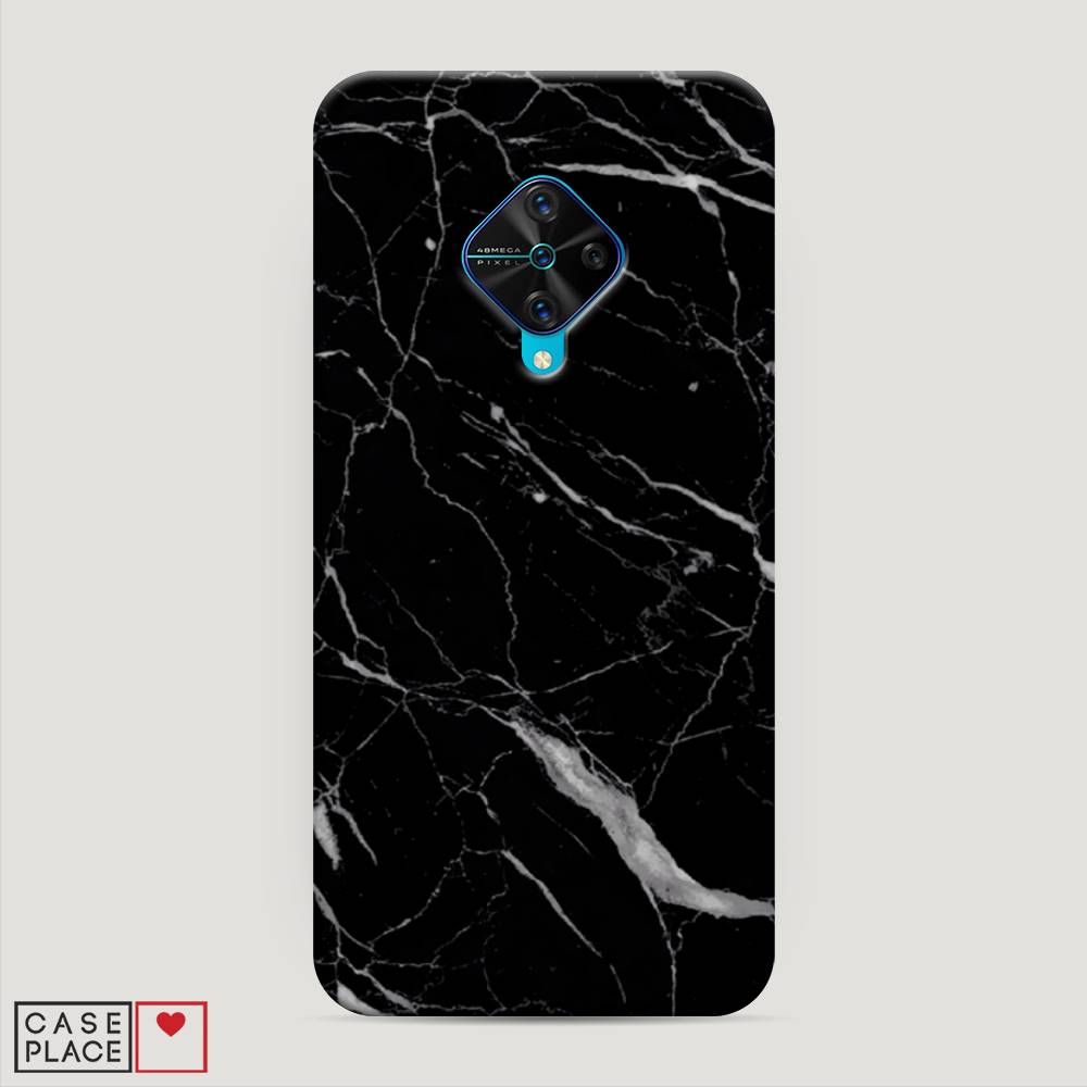 

Пластиковый чехол "Черный минерал" на Vivo Y9s, 262420-2
