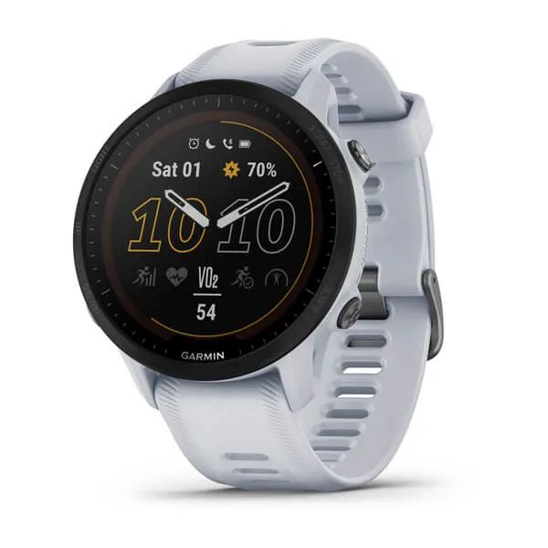 фото Умные часы garmin forerunner 955 solar белые (010-02638-21)