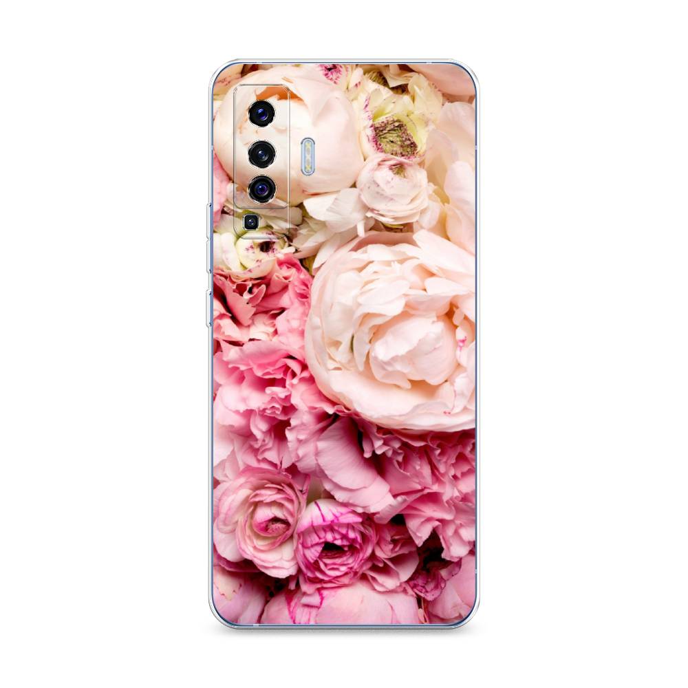 

Чехол Awog на Vivo X50 "Пионы яркие", Разноцветный, 262250-8