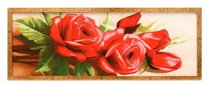 

Красные розы, 42х106 см