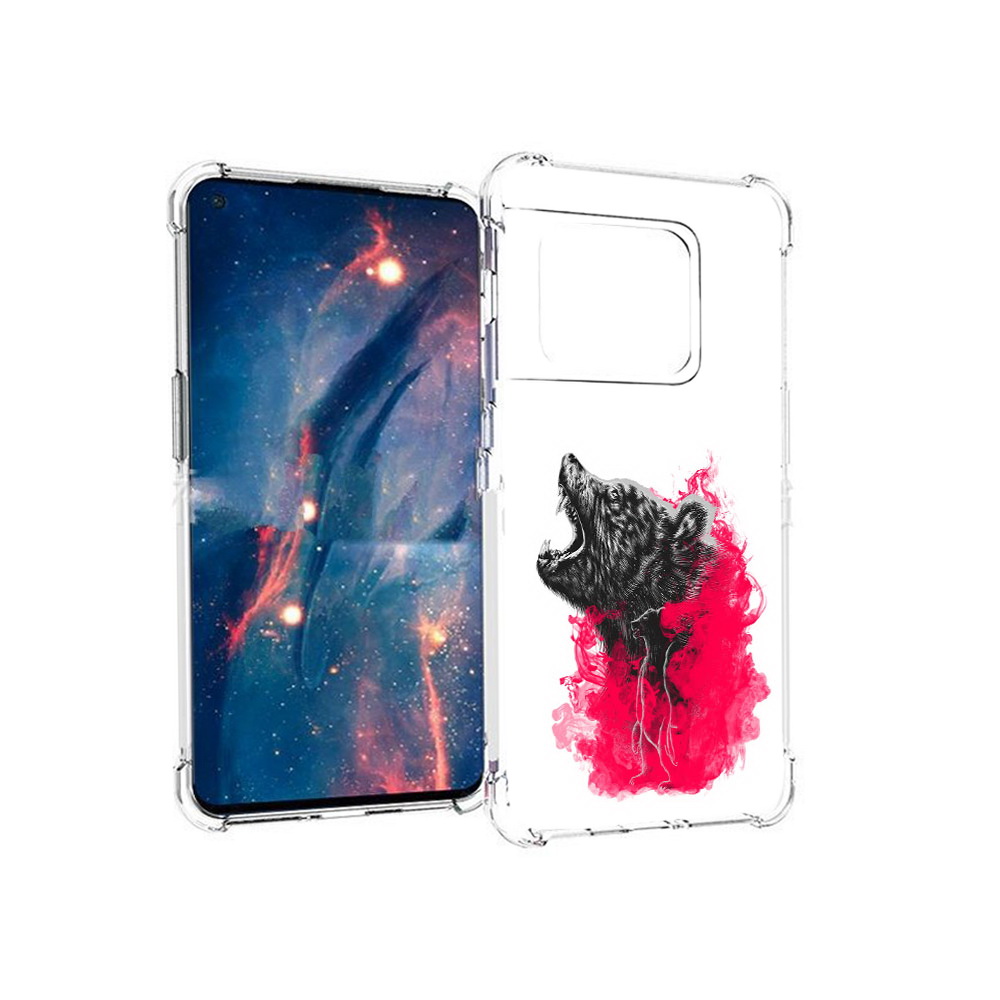

Чехол MyPads Tocco для OnePlus 10 Pro медведь в дымке (PT224239.133.463), Прозрачный, Tocco