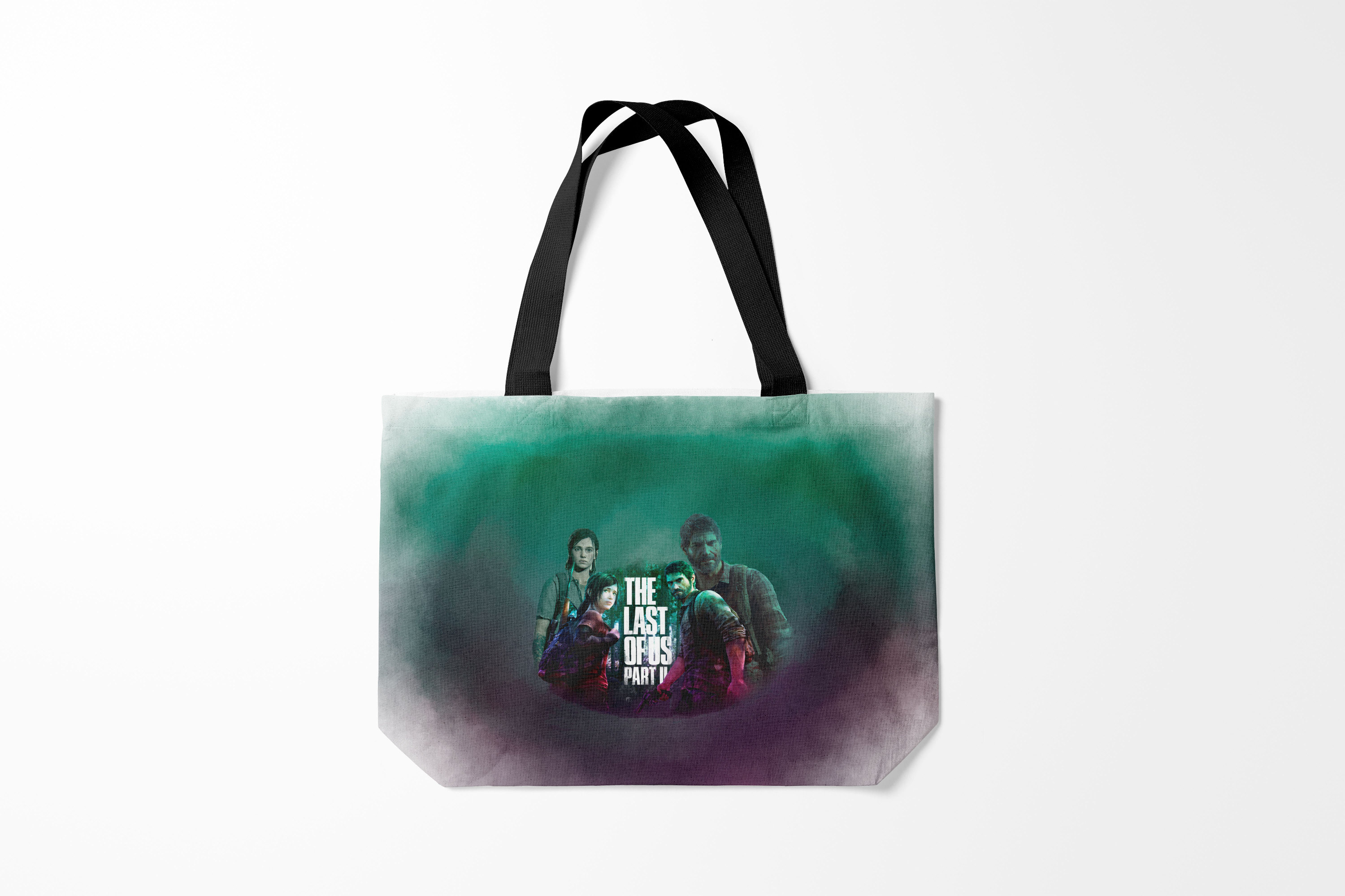 

Сумка шoппер унисекс Burnettie The last of us Part II, серый; зеленый, The last of us Part II