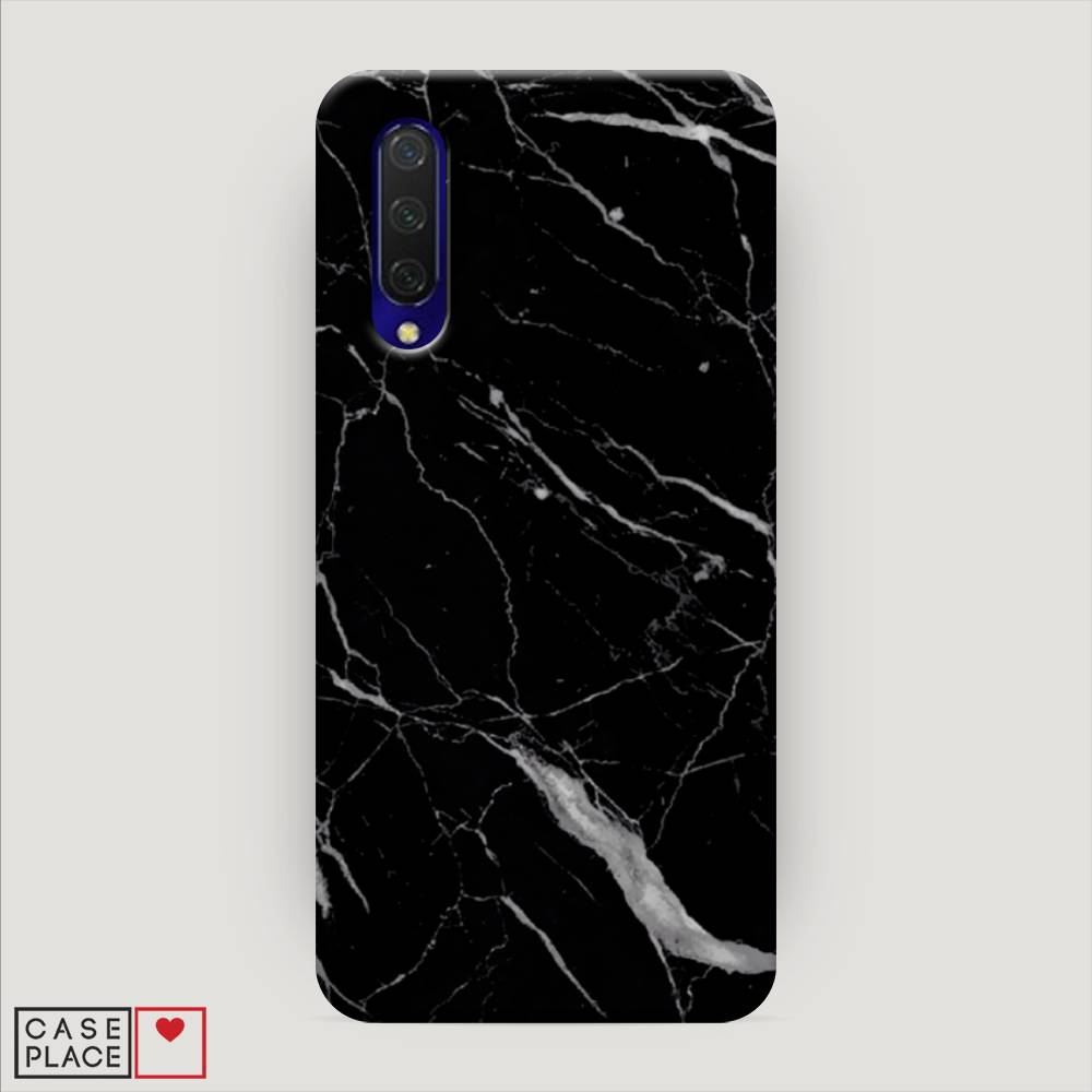 фото Пластиковый чехол "черный минерал" на xiaomi mi 9 lite awog