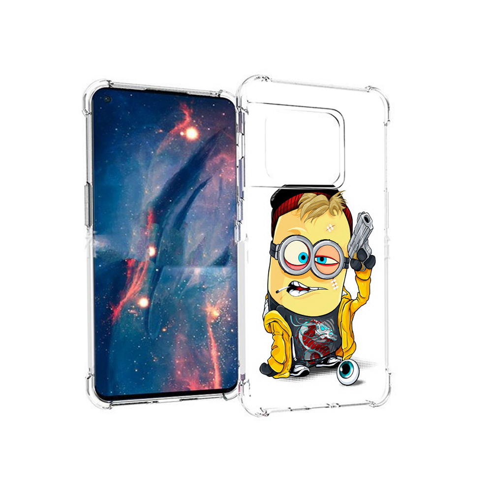 

Чехол MyPads Tocco для OnePlus 10 Pro миньон бандит (PT224239.133.475), Прозрачный, Tocco