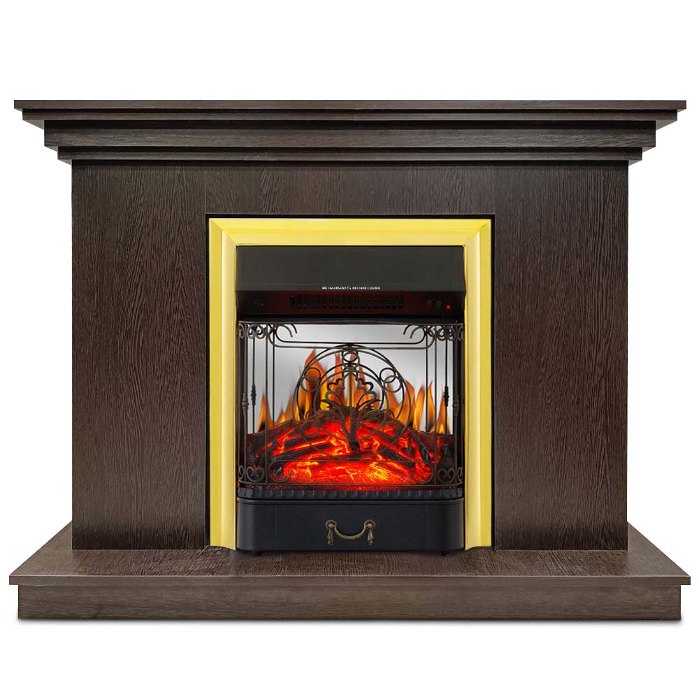 

Каминокомплект Хорошие Камины Royal Flame Majestic FX M Brass венге, Royal Flame Majestic FX M Brass