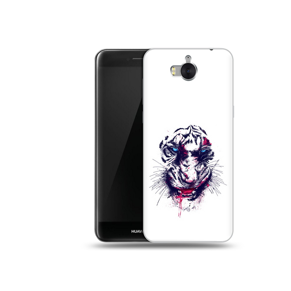 

Чехол MyPads Tocco для Huawei Y5 безумный тигр (PT91582.58.228), Прозрачный, Tocco