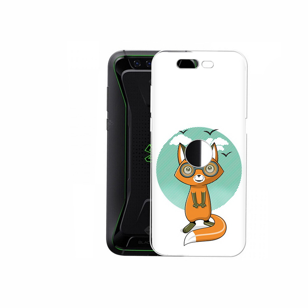 

Чехол MyPads Tocco для Xiaomi Black Shark задумчивая лиса (PT144492.337.348), Прозрачный, Tocco