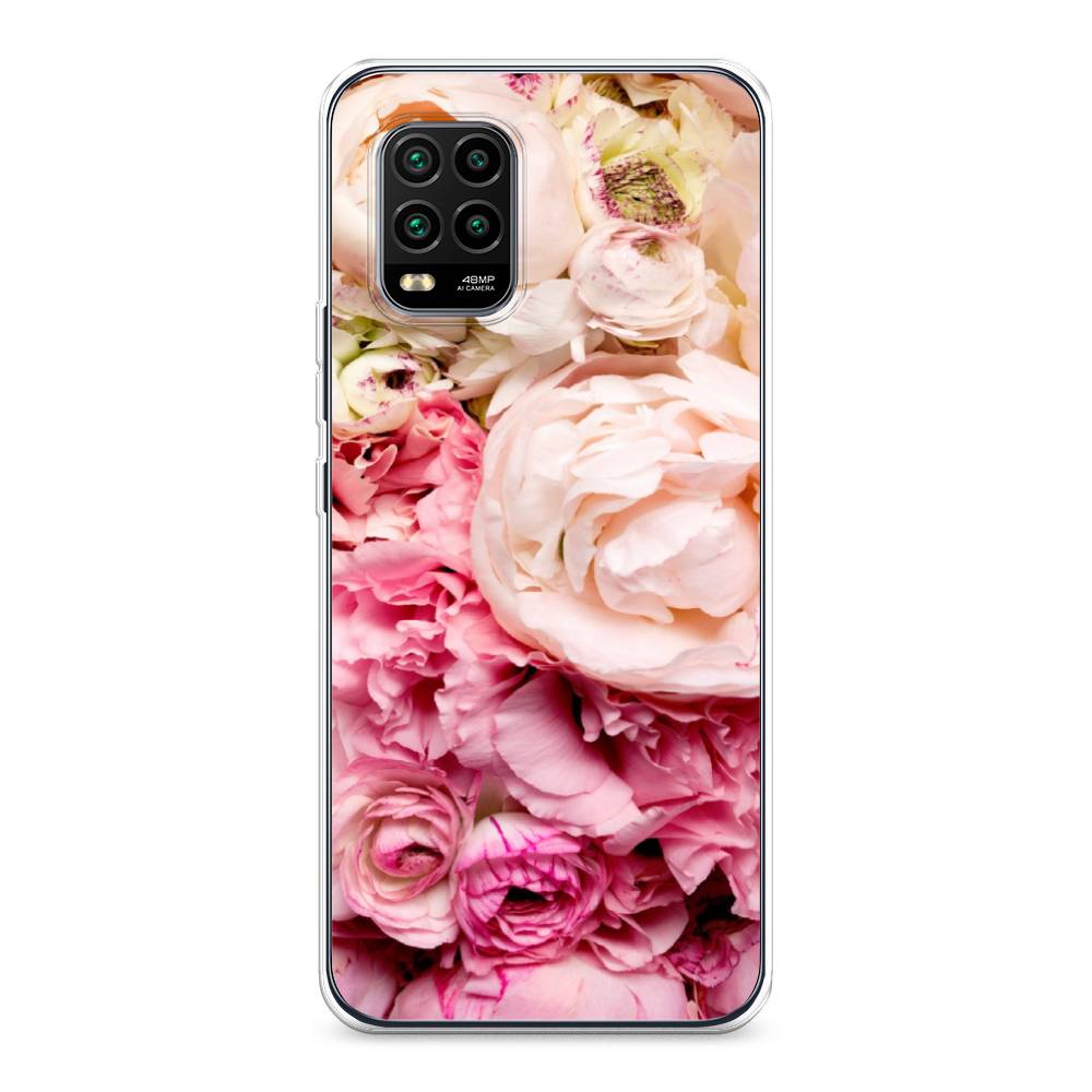 

Чехол Awog на Xiaomi Mi 10 Lite "Пионы яркие", Разноцветный, 38550-8