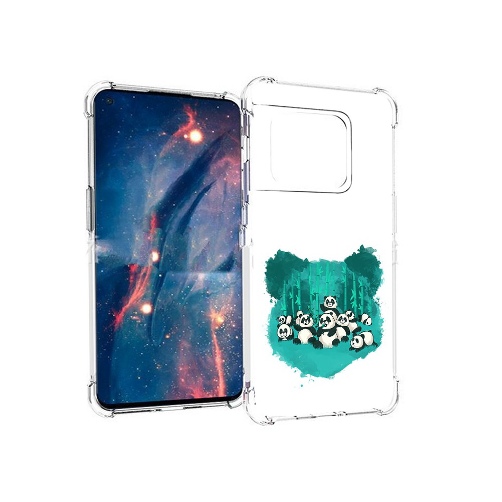 

Чехол MyPads Tocco для OnePlus 10 Pro нарисованные панды (PT224239.133.508), Прозрачный, Tocco