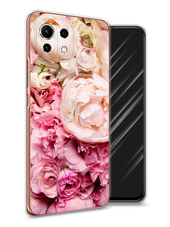 

Чехол Awog на Xiaomi Mi 11 Lite/5G NE "Пионы яркие", Разноцветный, 310250-8