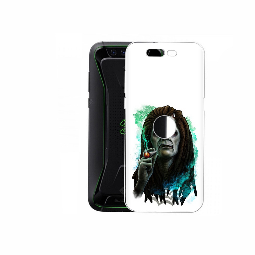 

Чехол MyPads Tocco для Xiaomi Black Shark зеленый мужчина с сигаретой (PT144492.337.360), Прозрачный, Tocco