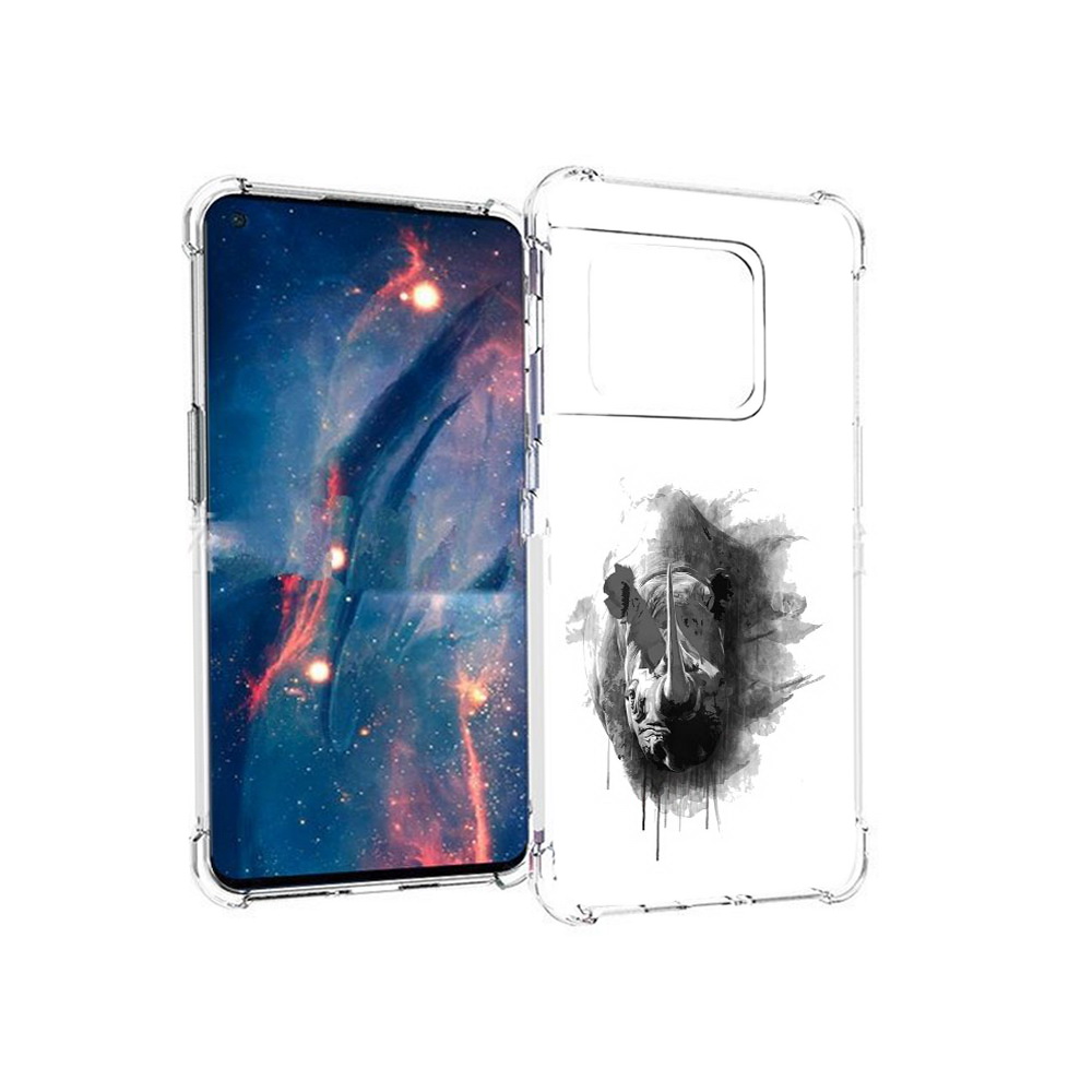 

Чехол MyPads Tocco для OnePlus 10 Pro носорог (PT224239.133.523), Прозрачный, Tocco