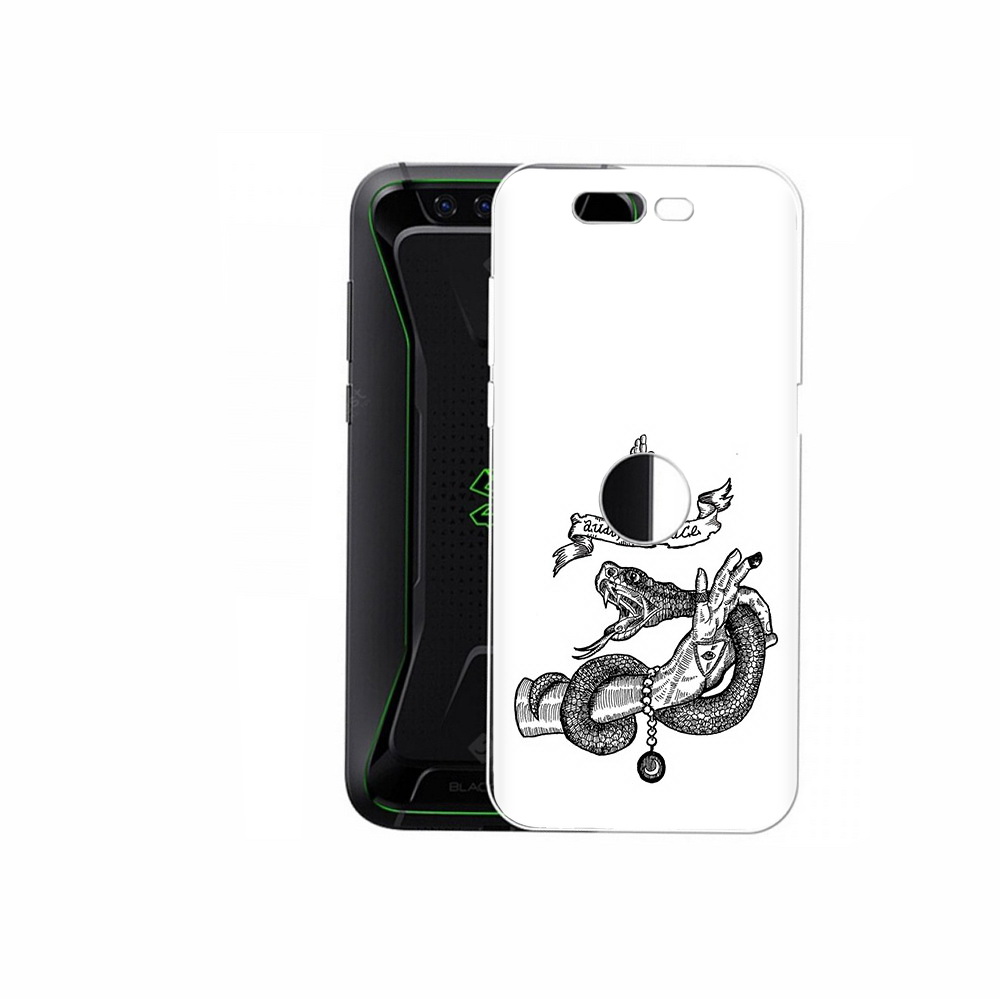 

Чехол MyPads Tocco для Xiaomi Black Shark змея на руке рисунок (PT144492.337.366), Прозрачный, Tocco
