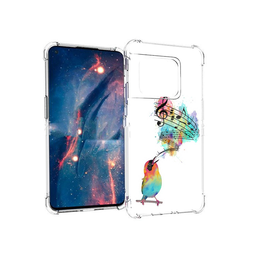 

Чехол MyPads Tocco для OnePlus 10 Pro певчая птичка (PT224239.133.536), Прозрачный, Tocco
