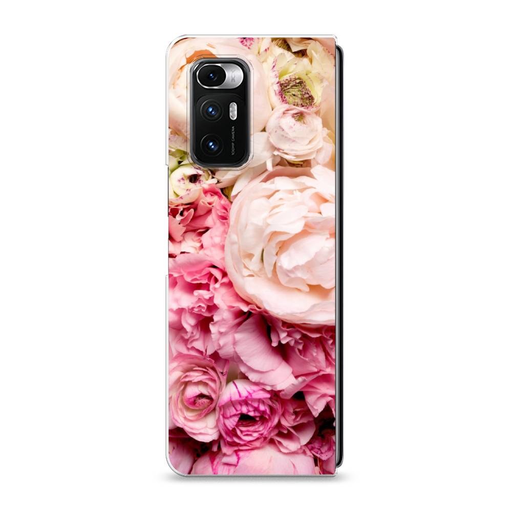 фото Силиконовый чехол "пионы яркие" на xiaomi mi mix fold awog