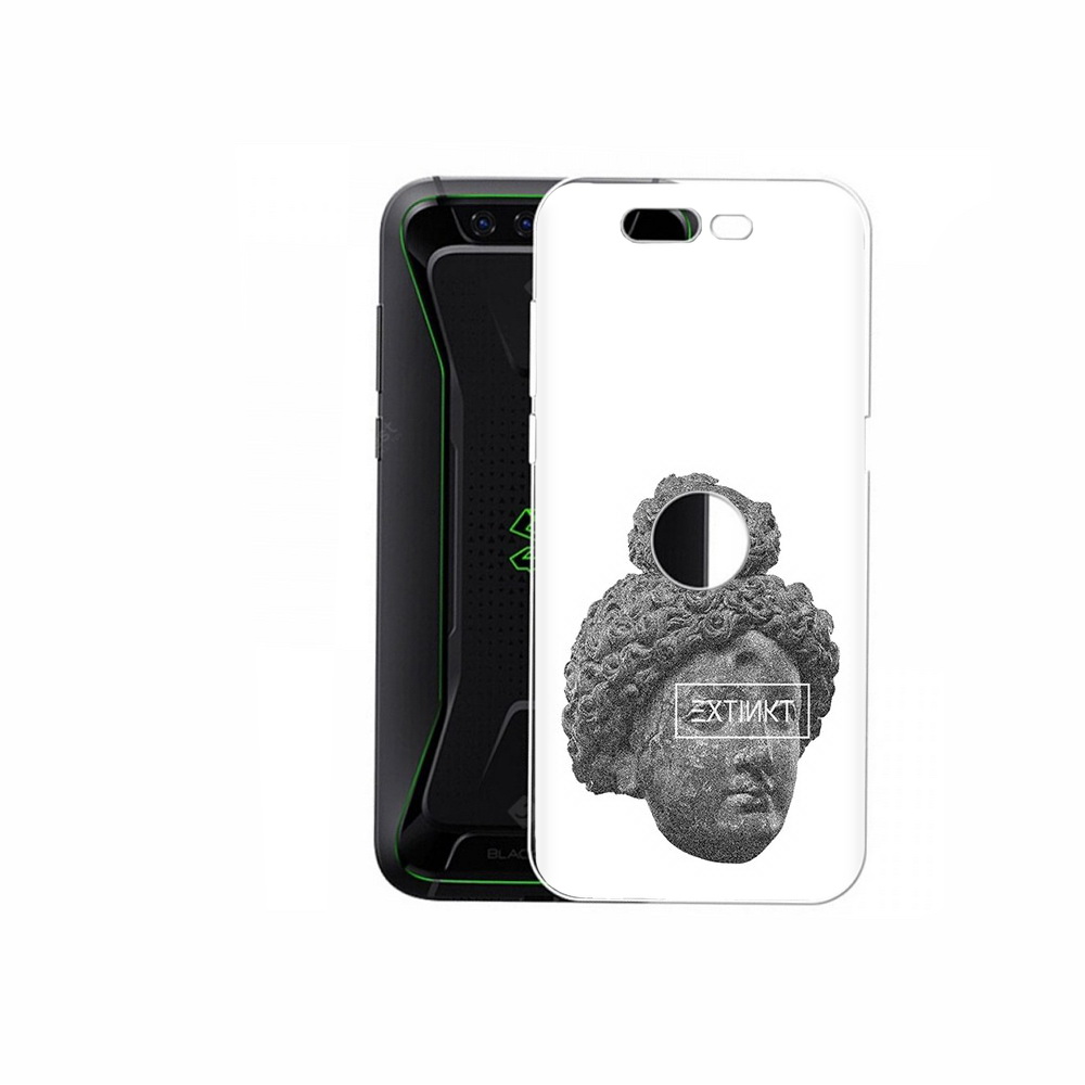 

Чехол MyPads Tocco для Xiaomi Black Shark каменное лицо девушки (PT144492.337.383), Прозрачный, Tocco