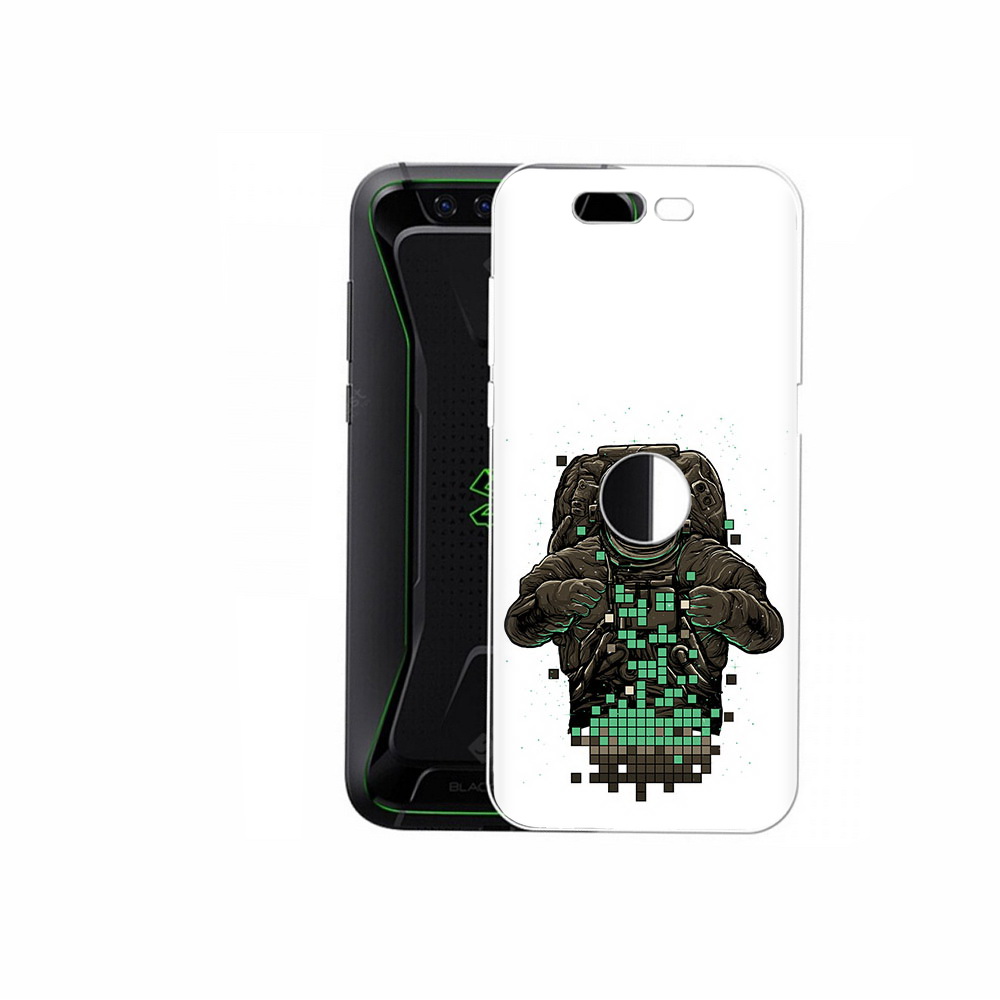 

Чехол MyPads Tocco для Xiaomi Black Shark космонавт с пикселями (PT144492.337.394), Прозрачный, Tocco