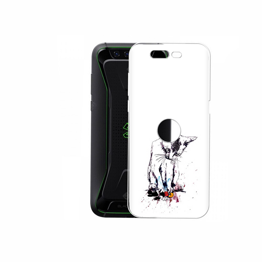 

Чехол MyPads Tocco для Xiaomi Black Shark кот и микки (PT144492.337.399), Прозрачный, Tocco