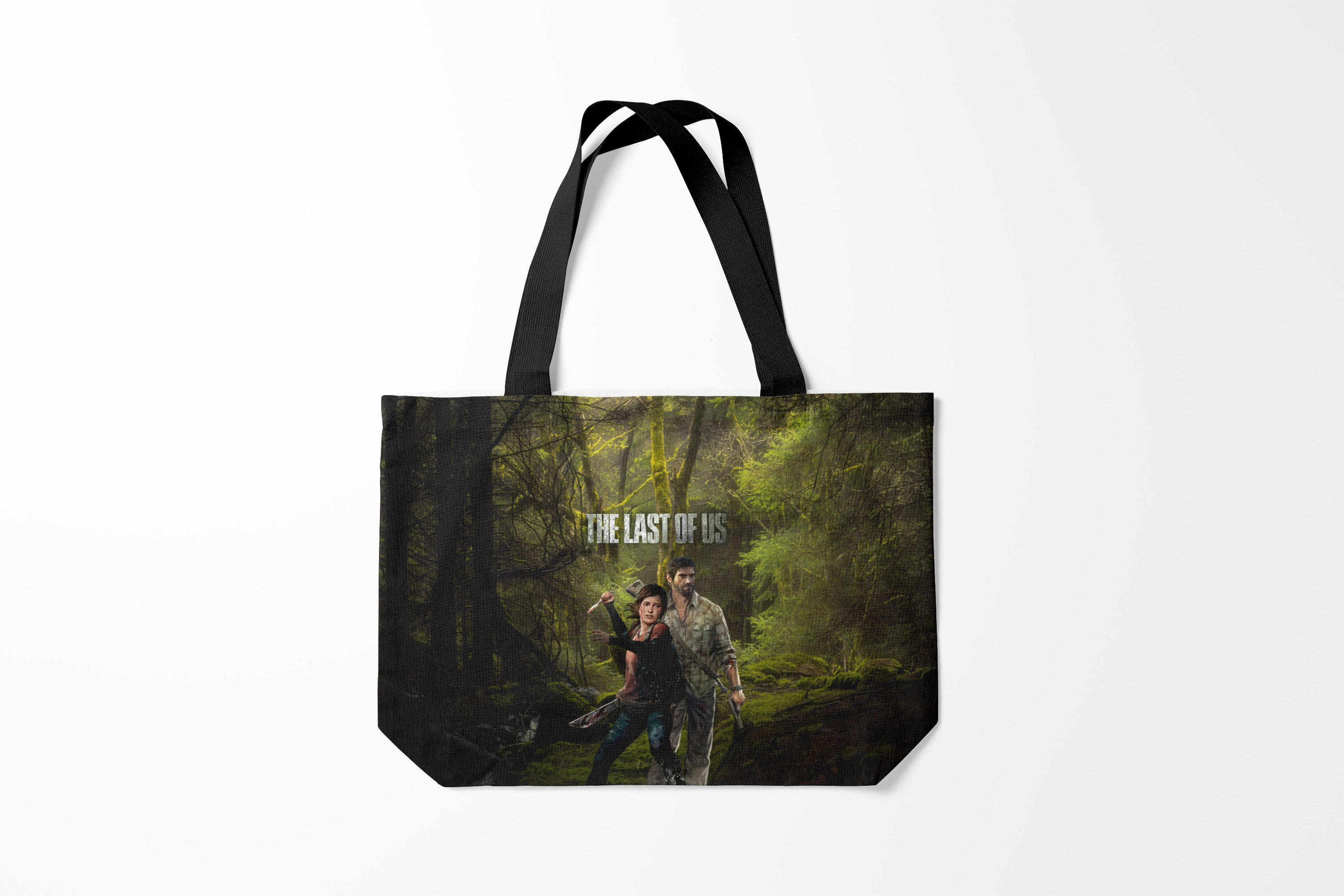 

Сумка шoппер унисекс Burnettie The last of us, черный; зеленый, The last of us