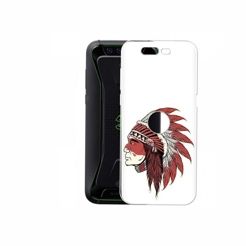 

Чехол MyPads Tocco для Xiaomi Black Shark красный индеец (PT144492.337.411), Прозрачный, Tocco