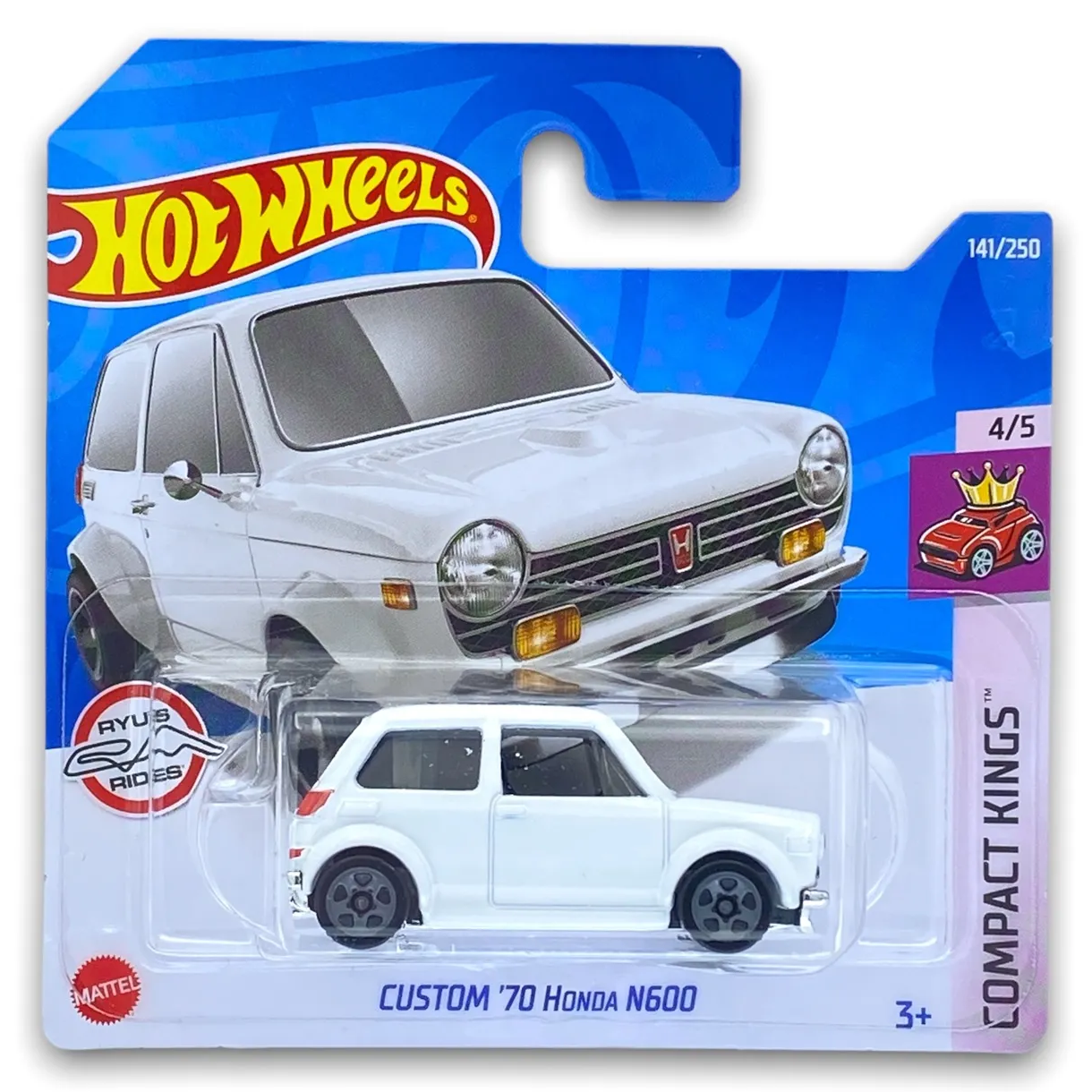 

Базовая машинка Hot Wheels CUSTOM 70 HONDA N600, белая, 5785/HCT75