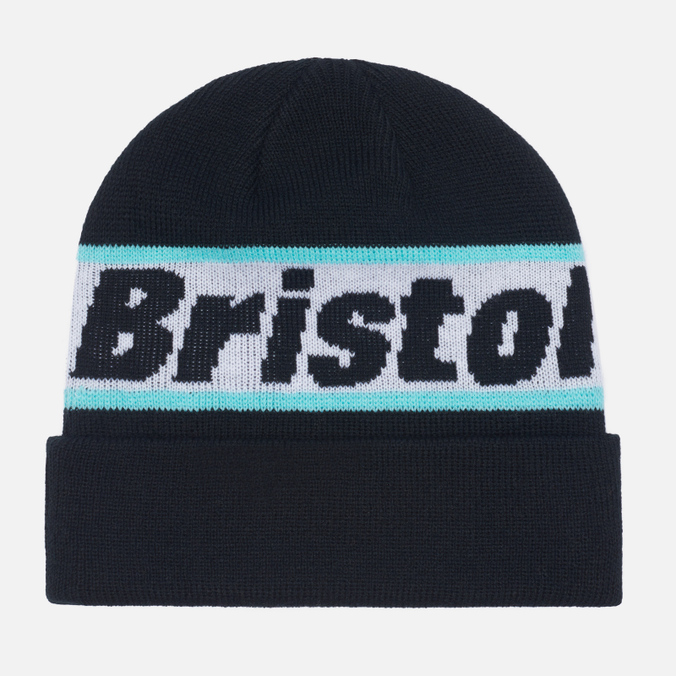 

Шапка бини мужская F.C. Real Bristol Classic Logo Line Beanie, чёрный, Classic Logo Line Beanie