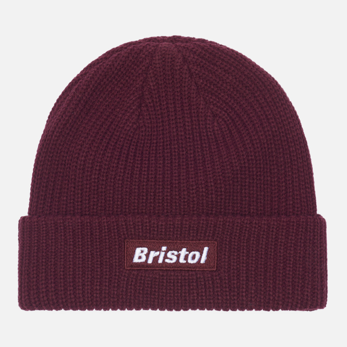 

Шапка бини мужская F.C. Real Bristol Small Classic Logo Beanie, бордовый, Small Classic Logo Beanie