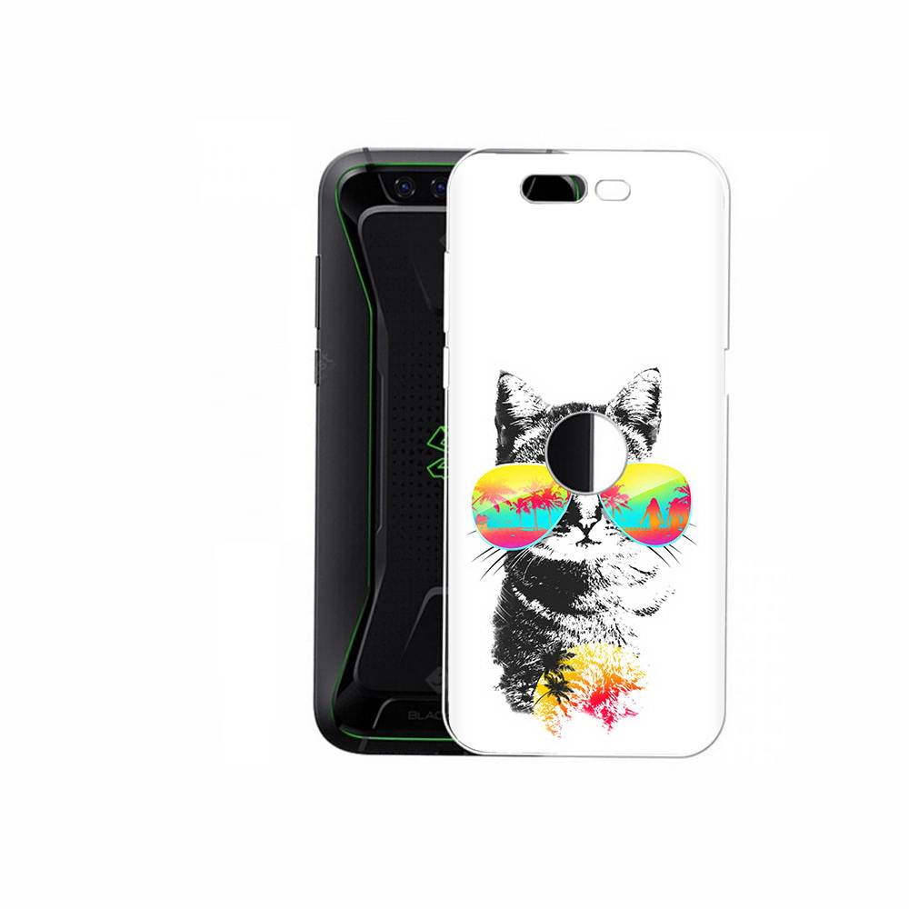 

Чехол MyPads Tocco для Xiaomi Black Shark крутой кот (PT144492.337.425), Прозрачный, Tocco