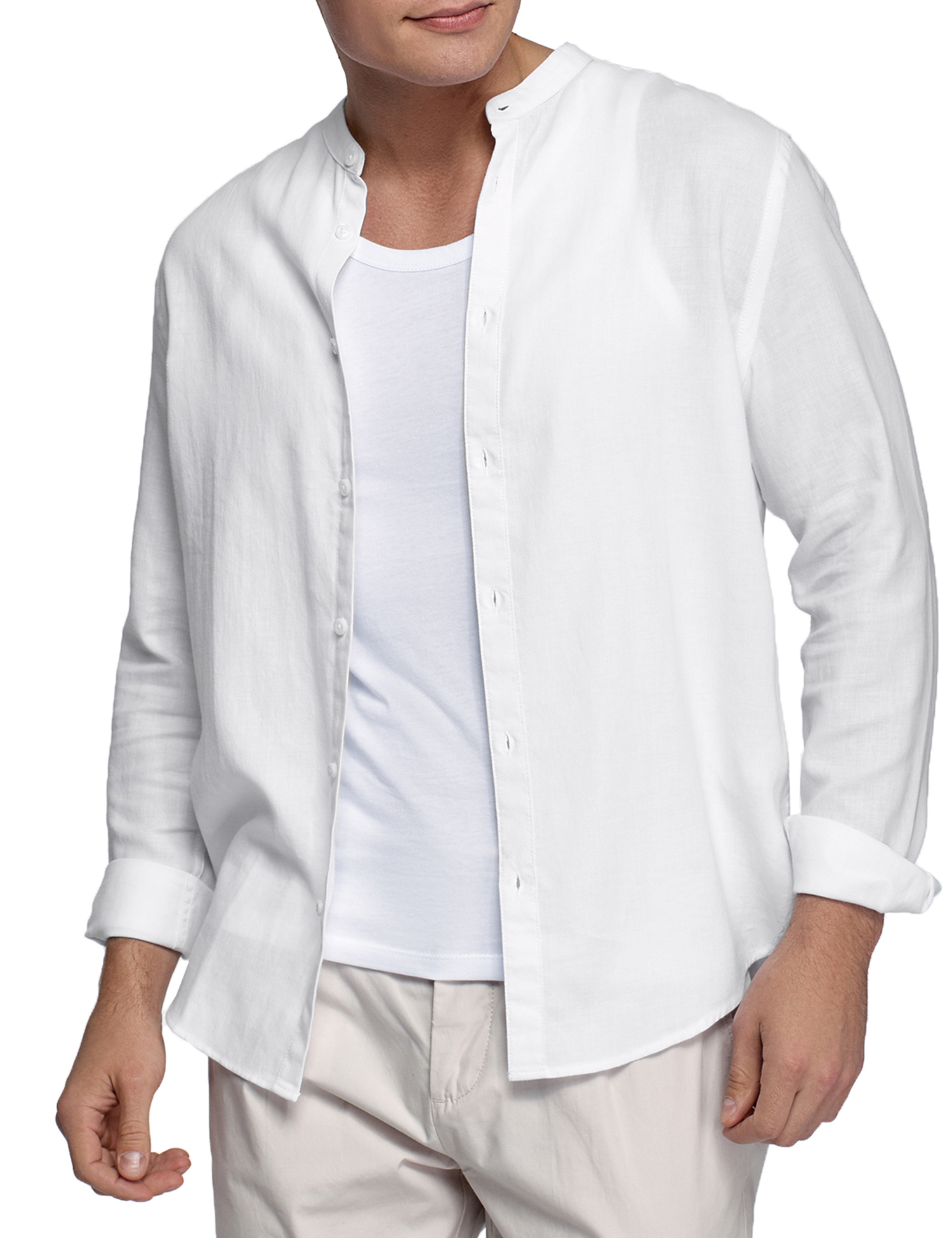 Рубашка мужская oodji 3L310194M-1 белая XL