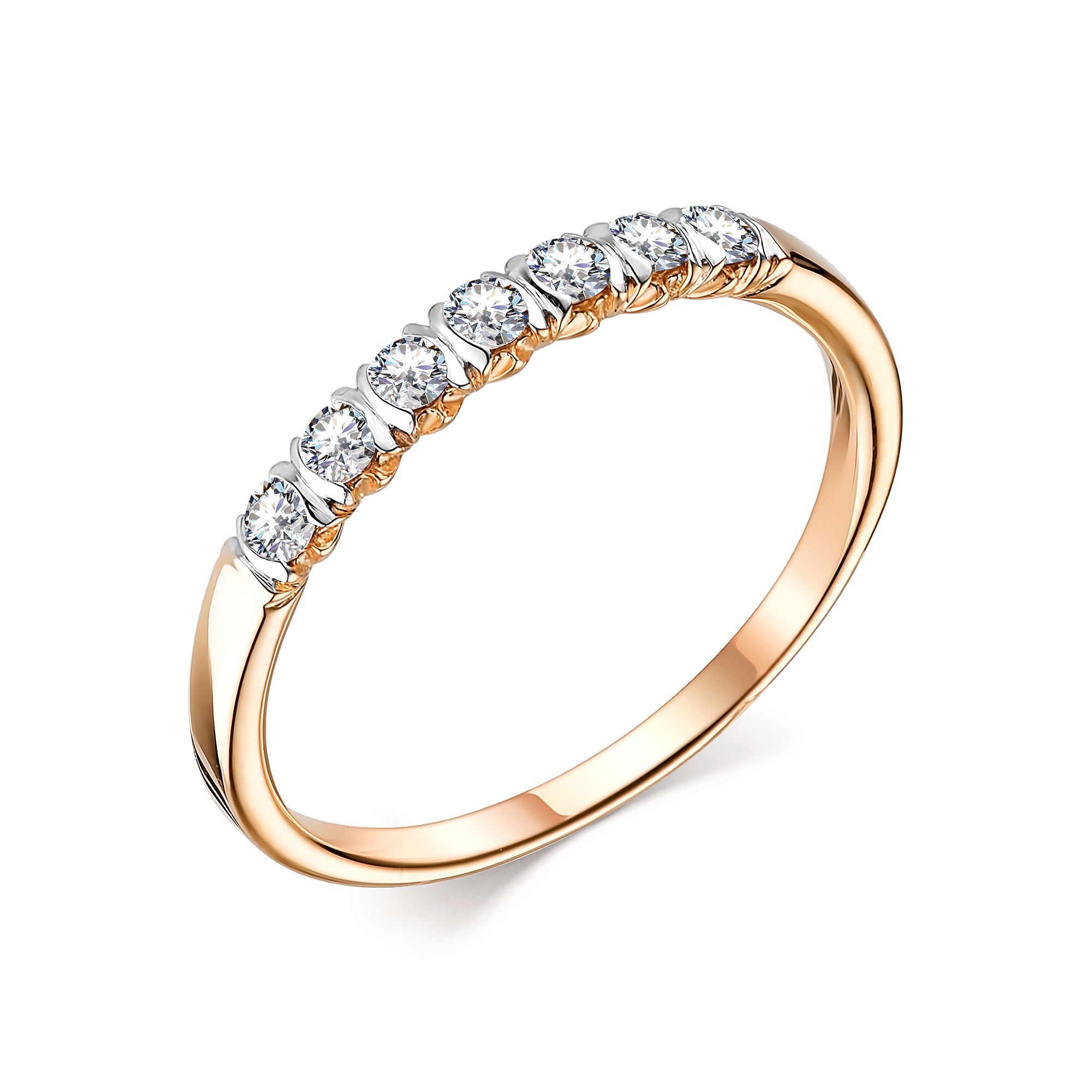 

Кольцо из красного золота с бриллиантом р. 18.5 АЛЬКОР 13994-100, 13994-100
